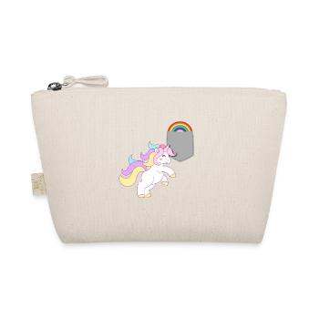Licorne atteignant l’arc-en-ciel dans votre fausse poche drôle - Trousse biologique - nature - Devant