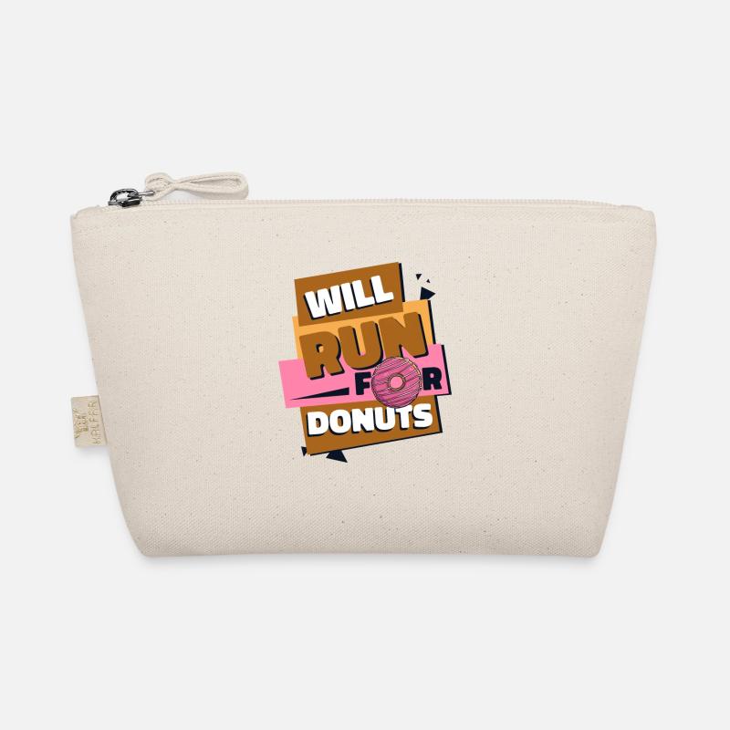 Will Run For Donuts Doughnut Maker Glazed Lover Organic Pouch