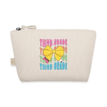 3rd Grade Teacher Pencil Coquetteheartpre-kinderga - Organic Pouch - nature - Front