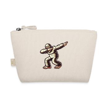 Dabbender Bigfoot Lustiges Dabbing Design - Bio-Täschchen - Natur - Vorne