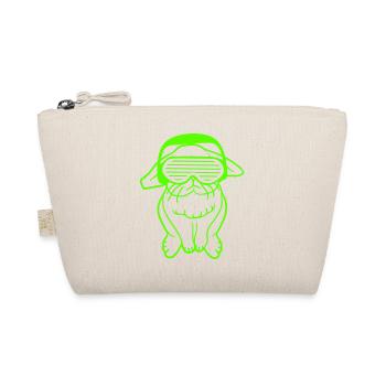 mignon cool DJ lapin lapin fête club musique amusant - Trousse biologique - nature - Devant