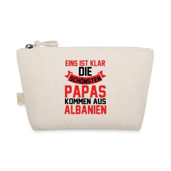 Albanian Albanian Dad Father Albania - Organic Pouch - nature - Front