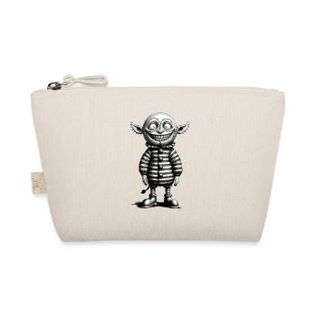 Halloween Gnome Outfit Gruseliges Monster Design - Bio-Täschchen - Natur - Vorne