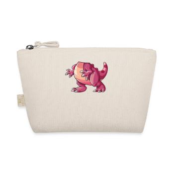Dinosaur T-Rex Retro Costume Halloween Kids - Organic Pouch - nature - Front