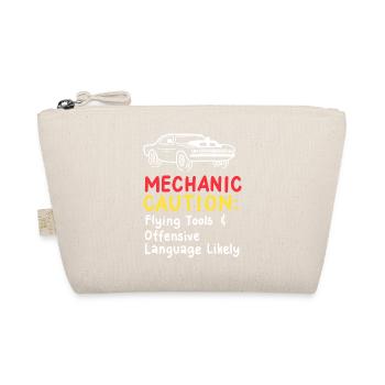 Automechaniker Auto Drag Racing - Bio-Täschchen - Natur - Vorne