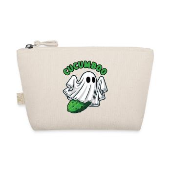 Cucumboo Funny Cucumber Halloween Costume Ghost Bo - Organic Pouch - nature - Front