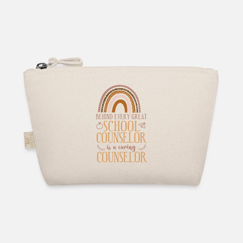 School Counselor Rainbow Behind Organic Pouch