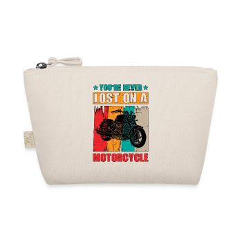 You're Never Lost On A Motorcycle 3 - Organic Pouch - nature - Front