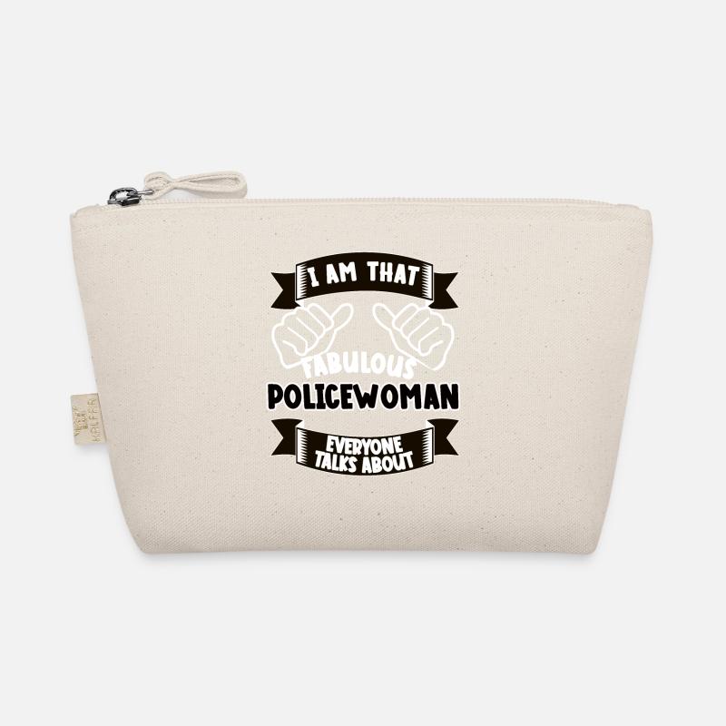 Polizistin Lustiger Spruch Geschenk Bio-Täschchen
