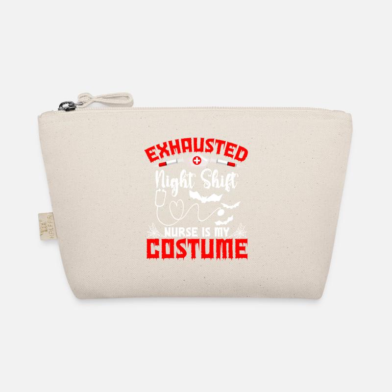 Halloween Exhausted Night Shift Nurse Organic Pouch