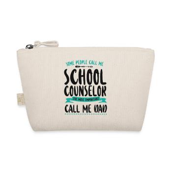 School Counselor Dad Some People - Bio-Täschchen - Natur - Vorne