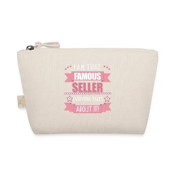 Saleswoman Profession Ladies Gift - Organic Pouch - nature - Front