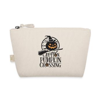 Citrouille d’Halloween Dicton Attention Pumkin Crossing - Trousse biologique - nature - Devant
