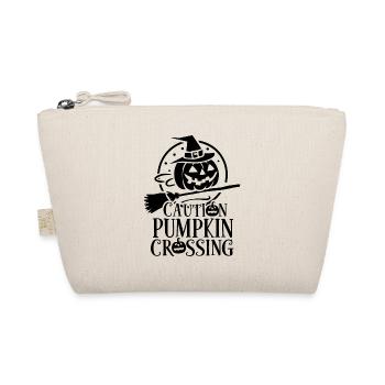 Citrouille d’Halloween Dicton Attention Pumkin Crossing - Trousse biologique - nature - Devant