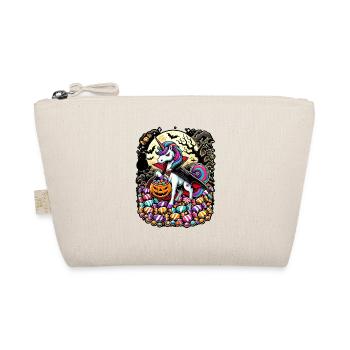 Funny Vampire Unicorn Loves Candy - Organic Pouch - nature - Front