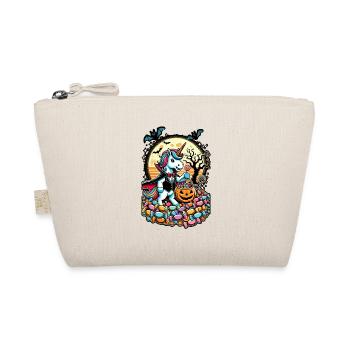 Drôle de licorne vampire aime les bonbons - Trousse biologique - nature - Devant