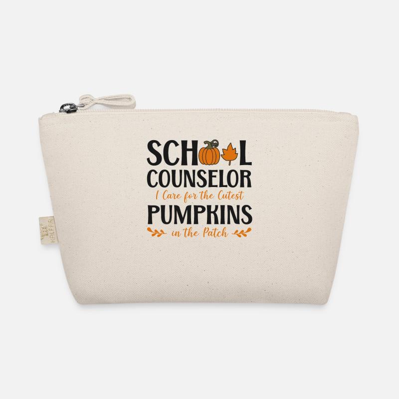 School Counselor Pumpkin Case Organic Pouch