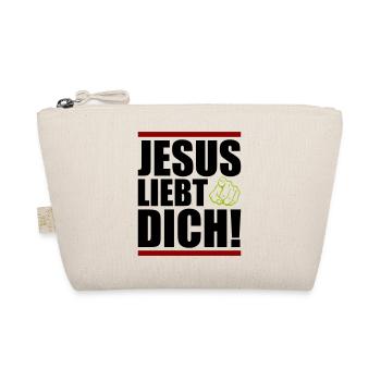 jesus liebt dich - Bio-Täschchen - Natur - Vorne