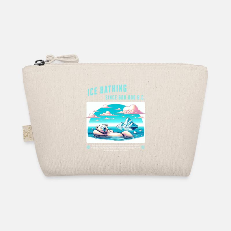 Relaxed polar bear while bathing in the Arctic Organic Pouch
