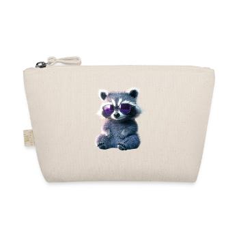 Raccoon Raccoon I Love Little Cute Raccoon - Organic Pouch - nature - Front