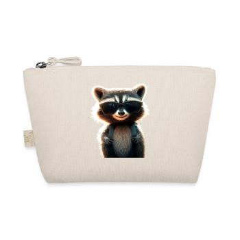 Raccoon Raccoon I Love Little Cute Raccoon - Organic Pouch - nature - Front