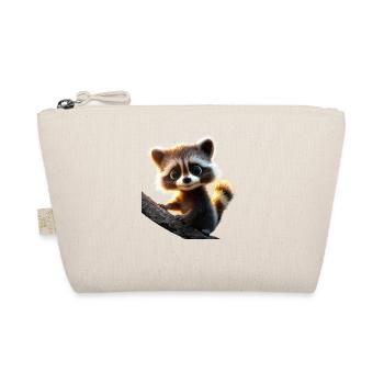 Raccoon Raccoon I Love Little Cute Raccoon - Organic Pouch - nature - Front