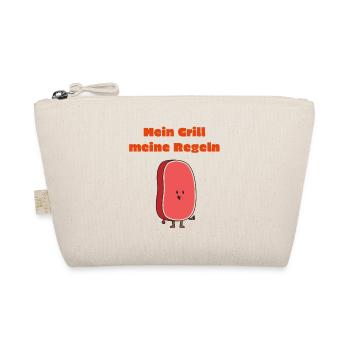 mein grill, meine regeln - Bio-Täschchen - Natur - Vorne