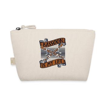 Bassoon Is My Life Aerophone Bassoon Instrument - Organic Pouch - nature - Front