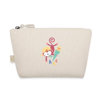 Singe avec cône d’école inscription à l’école - Trousse biologique - nature - Devant