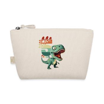 T-Rex Tyrannosaurus 5 Jahre 5. Geburtstag Geschenk - Bio-Täschchen - Natur - Vorne