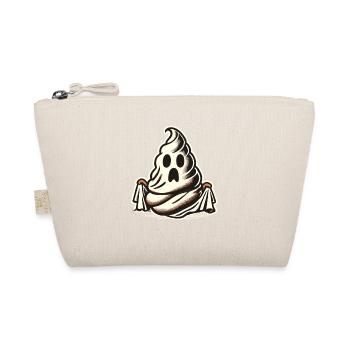 Funny poop pile feces ghost humorous - Organic Pouch - nature - Front