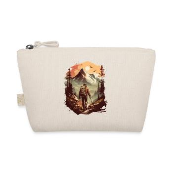 Hiking Mountain Mountains Mountaineering Climbing Nature - Organic Pouch - nature - Front