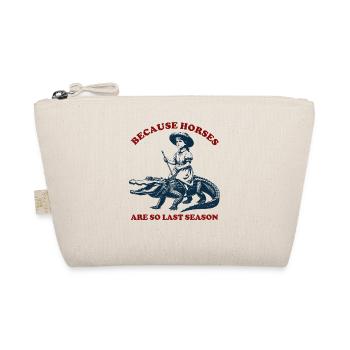 Because Horses are so last Season Alligator Girl - Organic Pouch - nature - Front