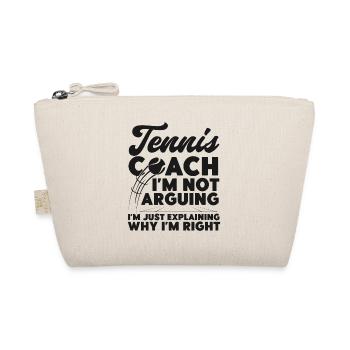 Funny Tennis Player Racket Tennis - Organic Pouch - nature - Front