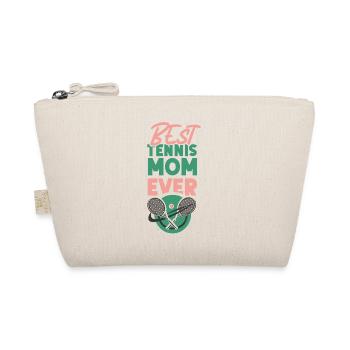 Funny Tennis Player Racket Mom - Organic Pouch - nature - Front