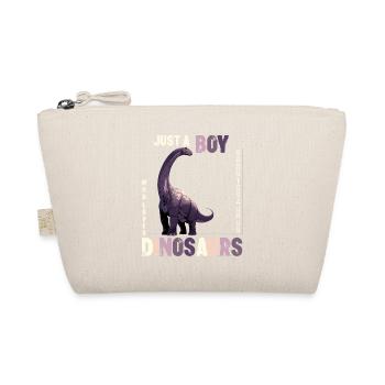 Just a boy who loves dinosaurs Brontosaurus - Organic Pouch - nature - Front
