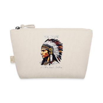 INDIANER ZELTEN IST MEINE STÄRKE - Bio-Täschchen - Natur - Vorne