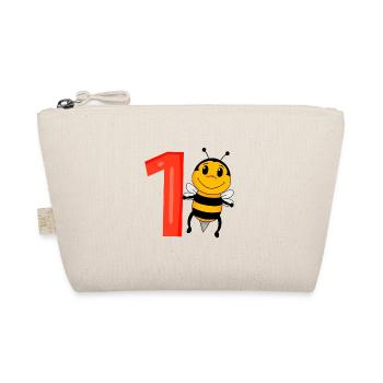 1 an - Inscription à l’école - Motif abeille - Numéro 1 - Trousse biologique - nature - Devant