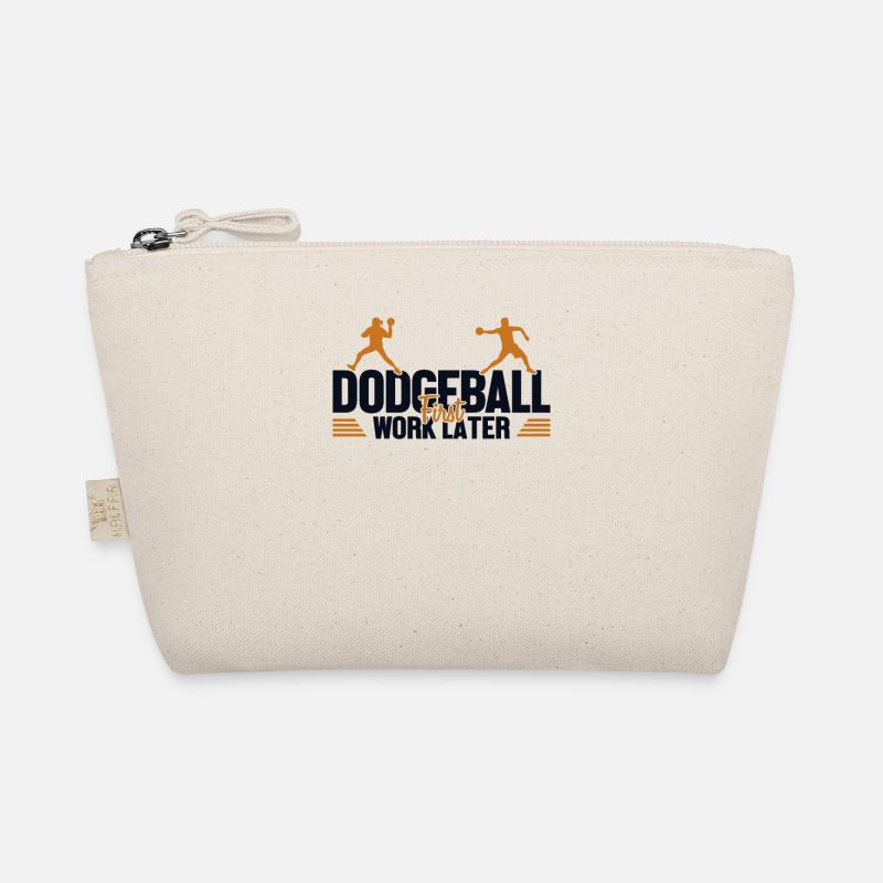 Dodgeball First Work Later Team Game Prisonball Organic Pouch