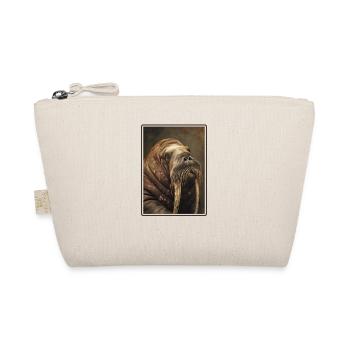 Walrus Walrosse Walross - Organic Pouch - nature - Front
