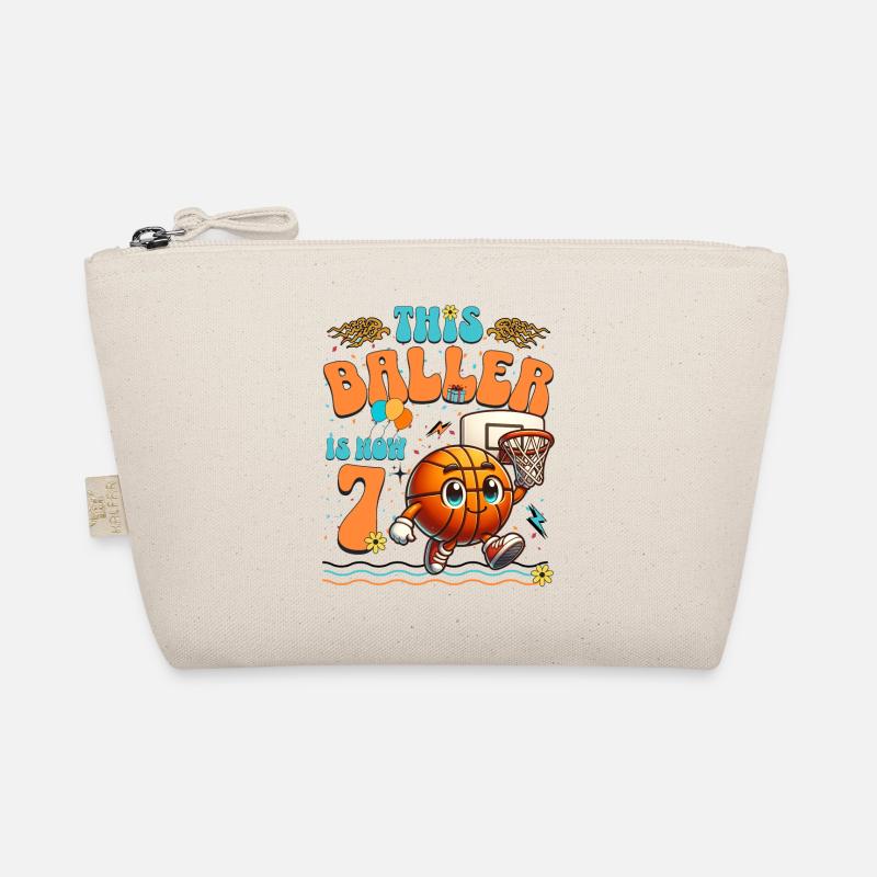 Fête d'anniversaire pour enfants du 7e anniversaire du basket-ball Trousse biologique