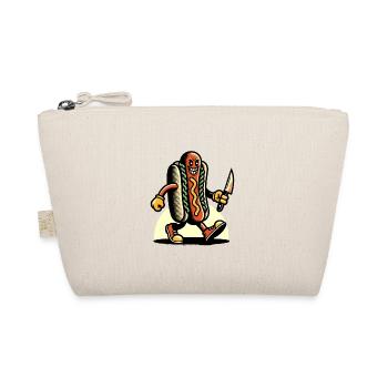 Psycho Hotdog for scary movies Delicious Halloween - Organic Pouch - nature - Front