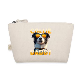 Border Collie Daddy Hunde Papa Vatertag Collie Dad - Bio-Täschchen - Natur - Vorne