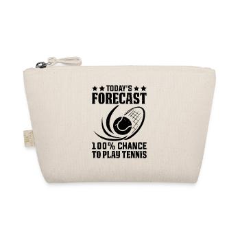 Prévisions du jour 100% de chances de jouer au tennis - Trousse biologique - nature - Devant