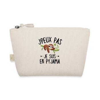J'Peux Pas Je Suis En Pyjama Paraisseux Drôle - Trousse biologique - nature - Devant