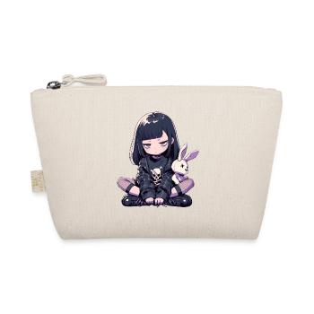 Grunge Goth Bunny Anime Girl Cute Kawaii Gothic - Bio-Täschchen - Natur - Vorne