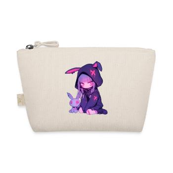 Anime Girl Kawaii Goth Bunny Cute Grunge Edgy - Bio-Täschchen - Natur - Vorne