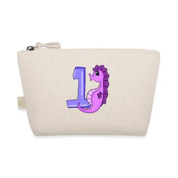 1 an - Inscription à l’école - Motif hippocampe - Trousse biologique - nature - Devant