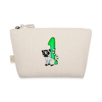 1 an - Inscription à l’école - Motif lémur - Numéro 1 - Trousse biologique - nature - Devant
