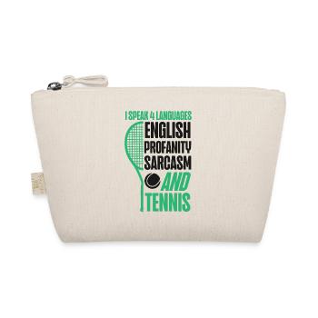Drôle de joueur de tennis raquette je parle - Trousse biologique - nature - Devant